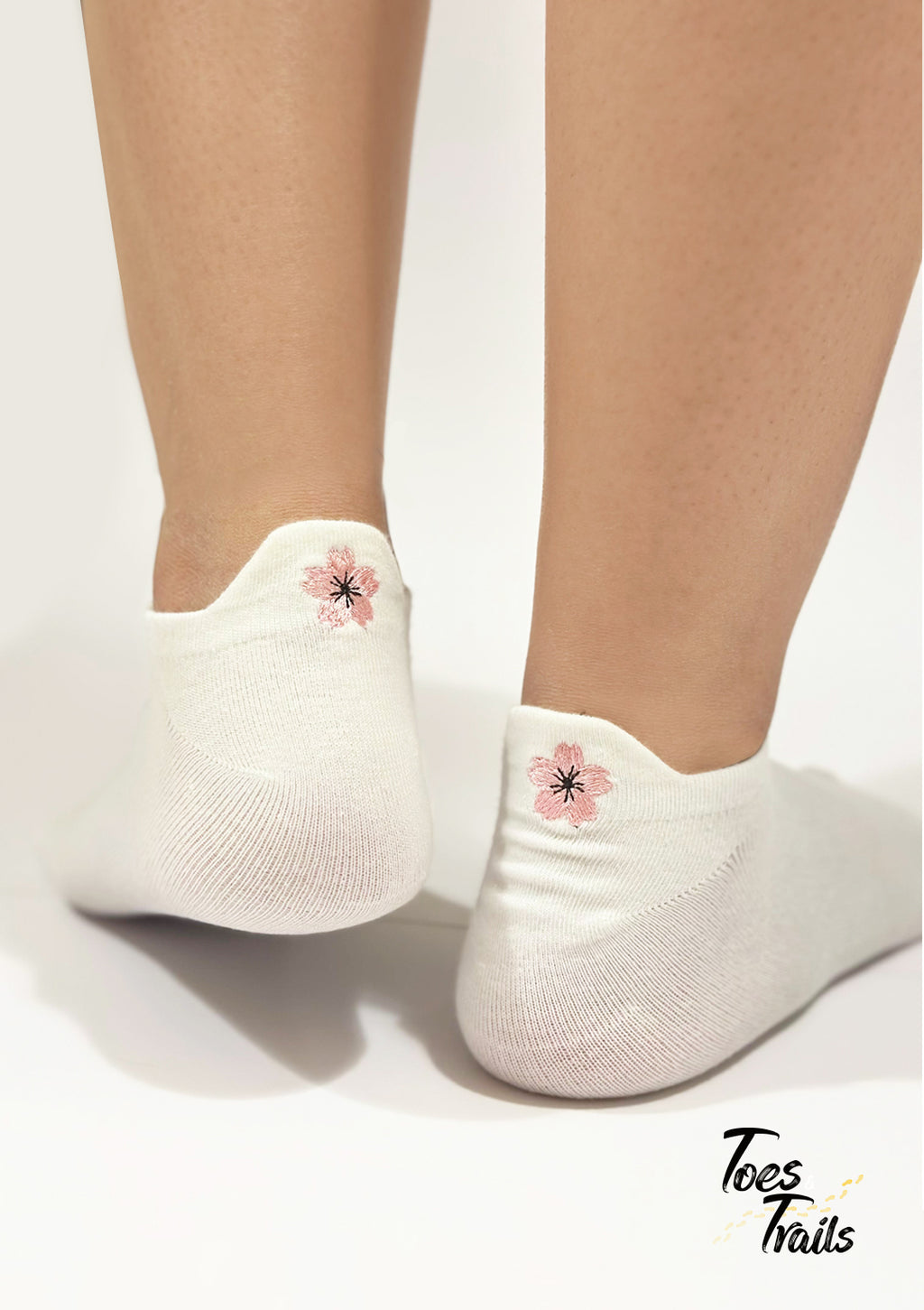 Ultra-Thin Flower Embroidered Socks