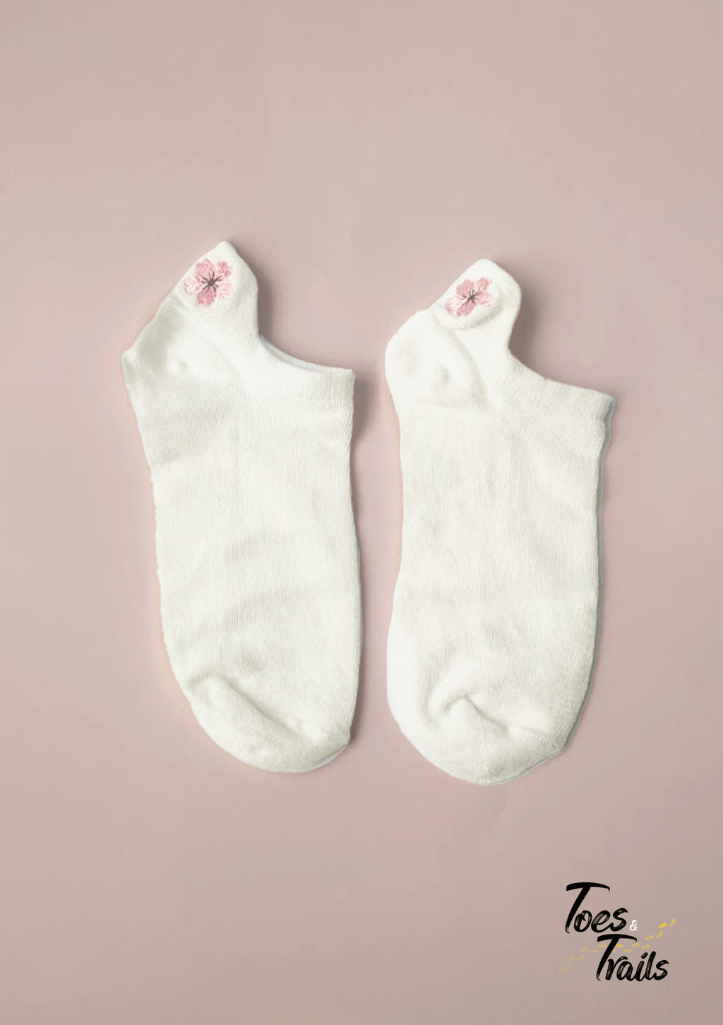 Ultra-Thin Flower Embroidered Socks